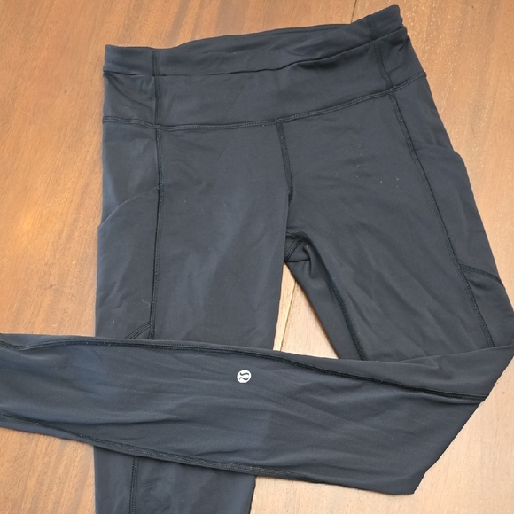 LULULEMON tights Black Women's 6 Pockets Full Length - Picture 1 of 6